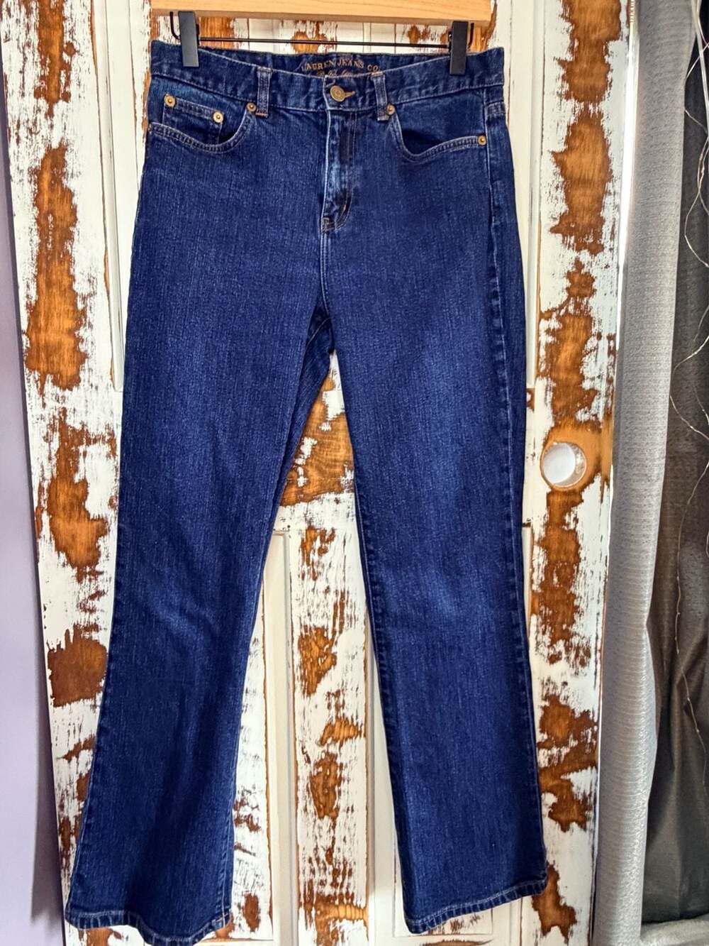Lauren Jeans Co. Classic Bootcut Jeans Size 6 Dark Wash Denim